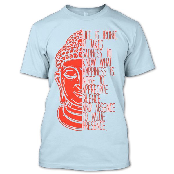 A black t-shirt with the shopify logo