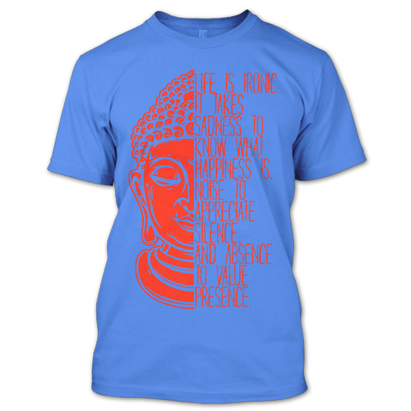 A black t-shirt with the shopify logo