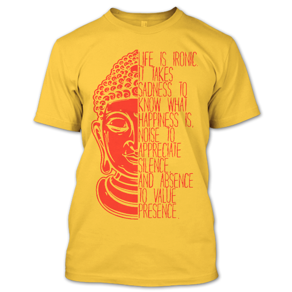 A black t-shirt with the shopify logo