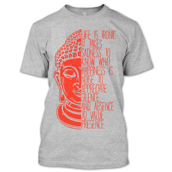 A black t-shirt with the shopify logo