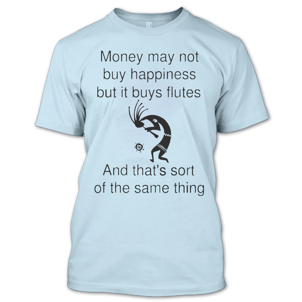 A black t-shirt with the shopify logo