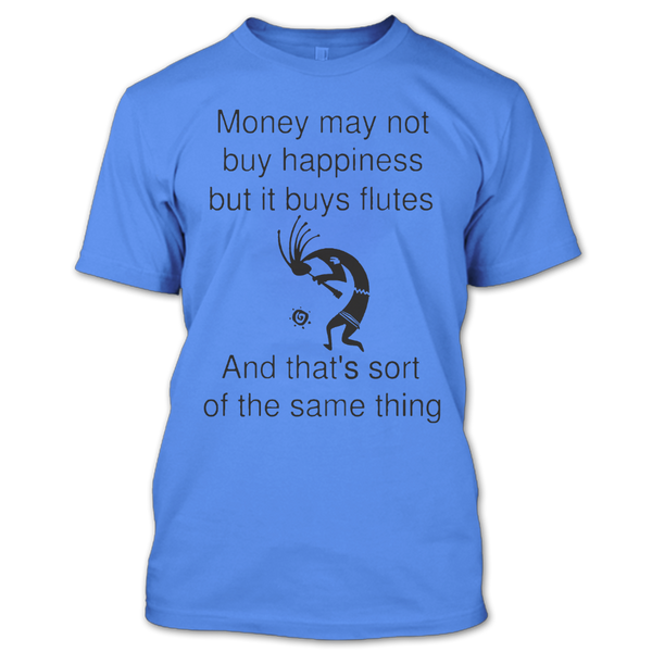 A black t-shirt with the shopify logo