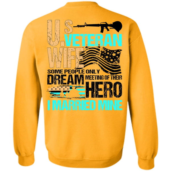 I Love Veteran T Shirt, US Veteran Wife Sweatshirt