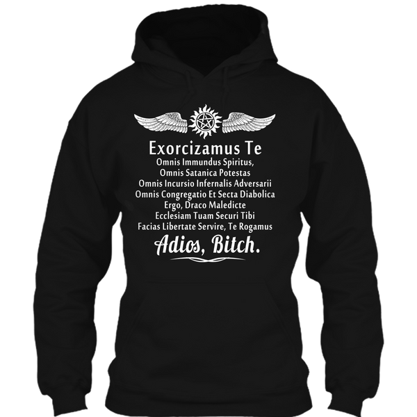 A black t-shirt with the shopify logo