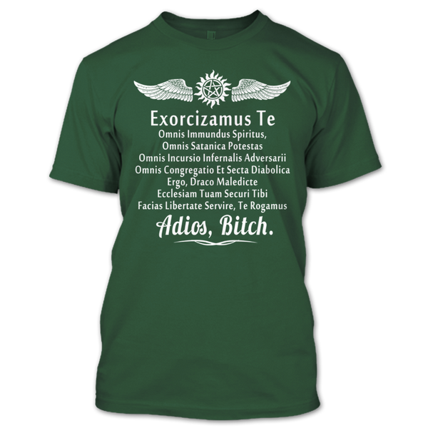 A black t-shirt with the shopify logo