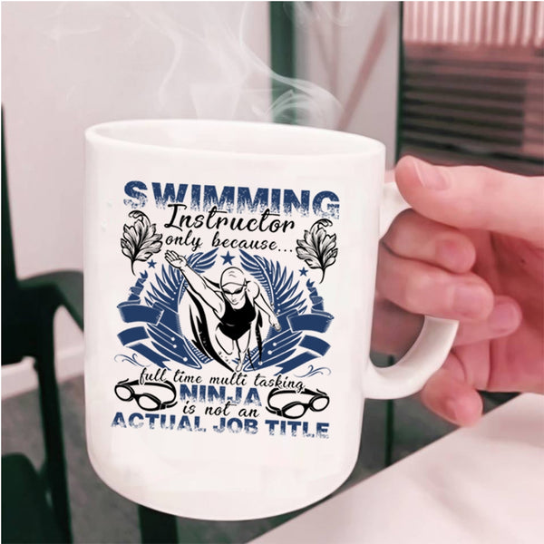 Cute Gift For Instructor Coffee Mug, Swimming Instructor Cup