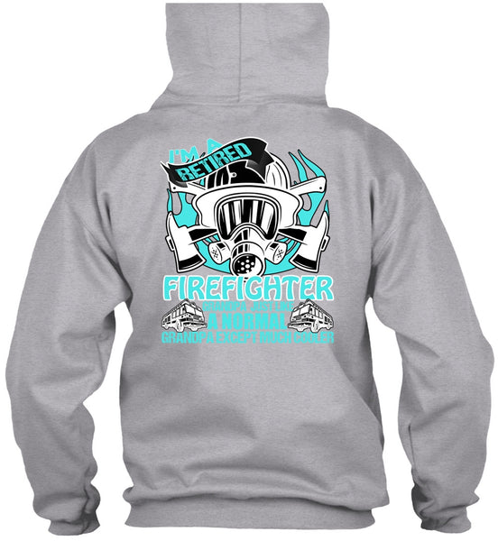 I'm A Retired Firefighter Grandpa T Shirt, I Love Firefighter T Shirt