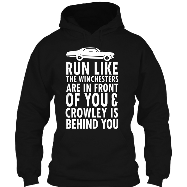 A black t-shirt with the shopify logo