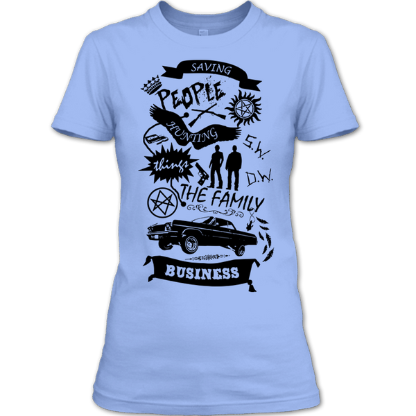 A black t-shirt with the shopify logo