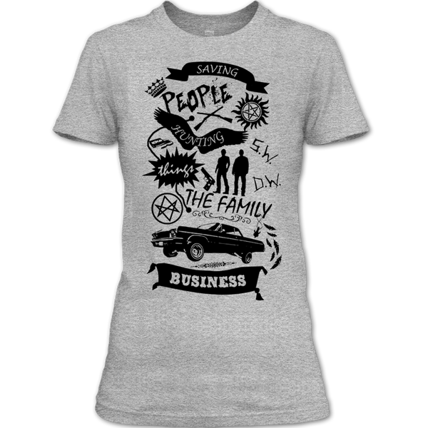 A black t-shirt with the shopify logo