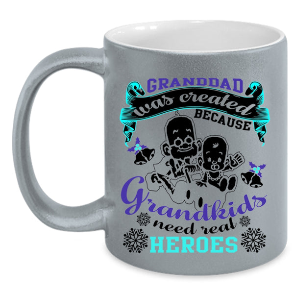 Christmas Gift For Grandpa Coffee Mug, Granddad Was Created Accent Mug