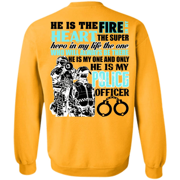 I Love Police T Shirt, He Is My Police Officer Sweatshirt