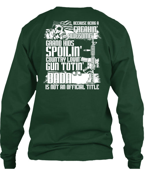 Grandkids Spoiling Country Loving Gun T Shirt, I Love Veteran T Shirt