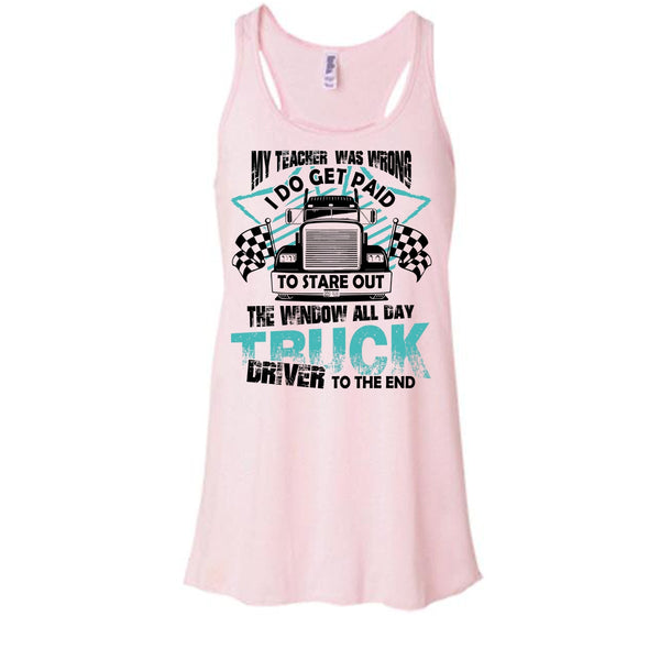 My Teacher Was Wrong T Shirt, Coolest Trucker Tank Top