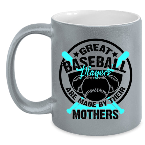 Cool Baseball Mom Coffee Mug, Great Baseball Players Accent Mug