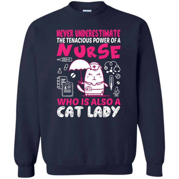 Who Is Also A Cat Lady T Shirt, Coolest Nurse Sweatshirt