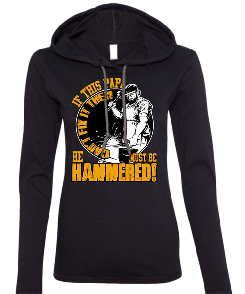 If This Papa Can't Fix It T Shirt, Being A Papa T Shirt (Anvil Ladies Ringspun Hooded)