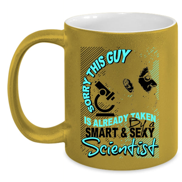 Marry Coffee Mug, This Guy Is Already Taken By A Smart Scientist Accent Mug