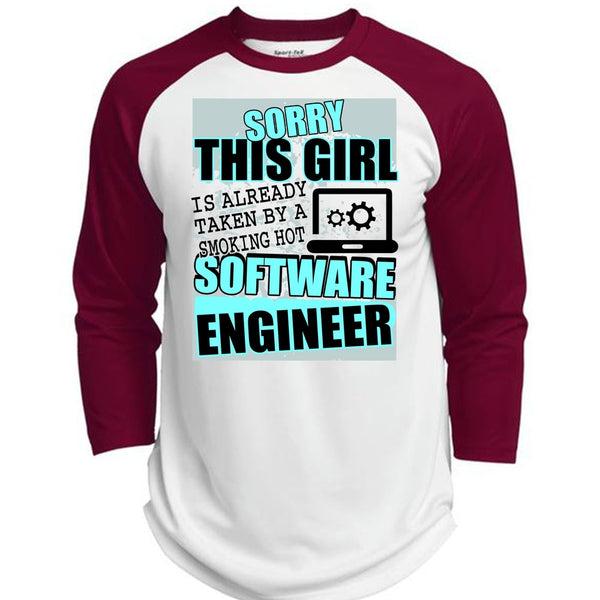 Smoking Hot Software Engineer T Shirt, I Love Engineer T Shirt, Awesome T-Shirts  (Polyester Game Baseball Jersey)