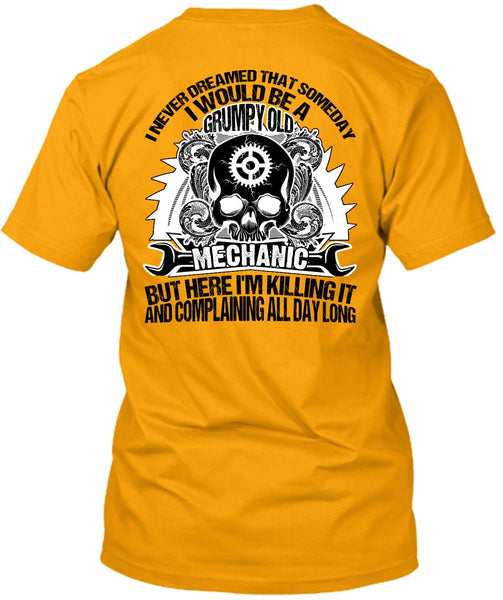 Grumpy Old Mechanic T Shirt, I Love Mechanic T Shirt