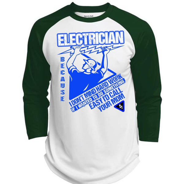 I'd Call Your Mom T Shirt, I Love Electrician T Shirt, Awesome T-Shirts  (Polyester Game Baseball Jersey)
