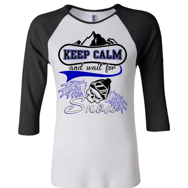 Keep Calm And Wait For Snow T Shirt, I Love Skiing T Shirt, Awesome T-Shirts