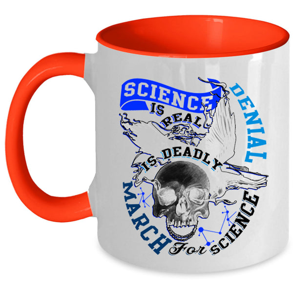 March For Science Coffee Mug, Science Is Real Accent Mug