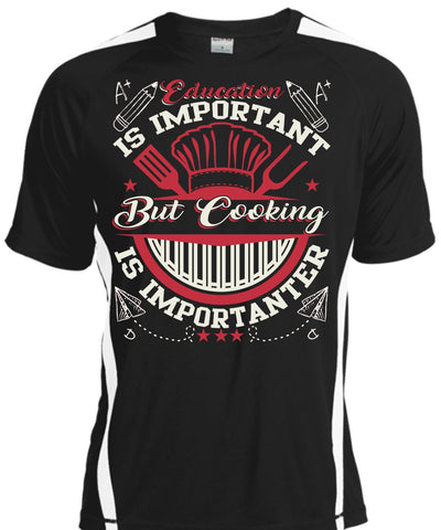 A black t-shirt with the shopify logo