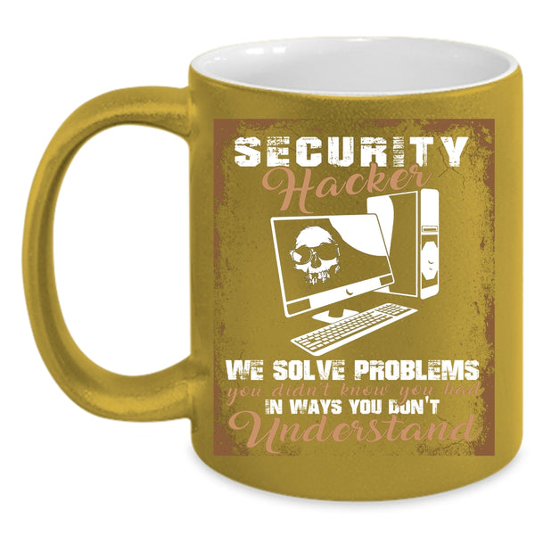 Security Hackers Coffee Mug, Cool Gift For Hackers Coffee Cup