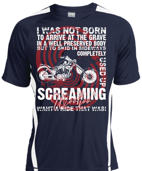 I Was Not Born To Arrive T Shirt, Being A Biker T Shirt, Cool Shirt