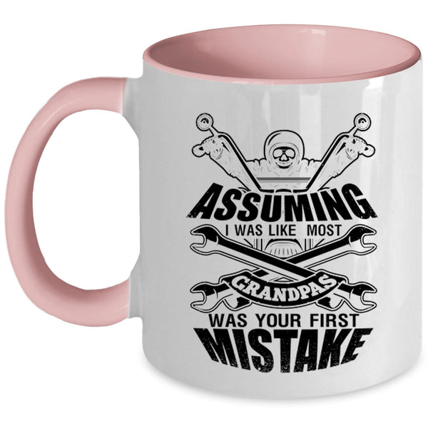 Cool Motorcycles Coffee Mug, I Was Like Most Grandpas Was Your First Mistake Accent Mug