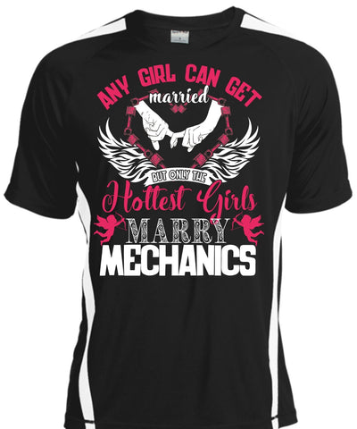 A black t-shirt with the shopify logo