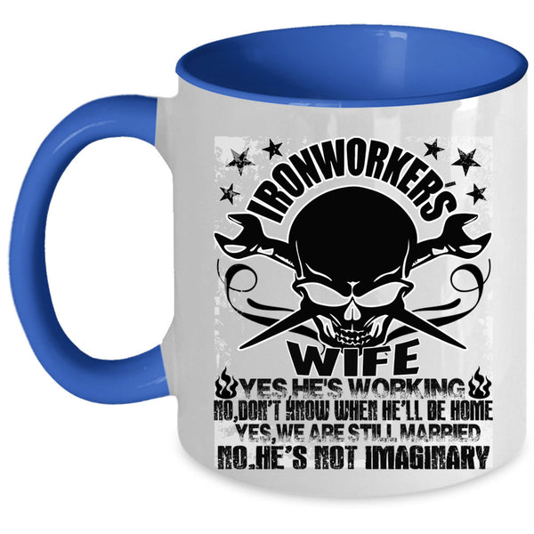 Beautiful Wife Coffee Mug, Ironworker's Wife Accent Mug