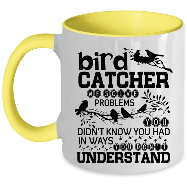Lovely Bird Catcher Coffee Mug, Bird Catcher Accent Mug