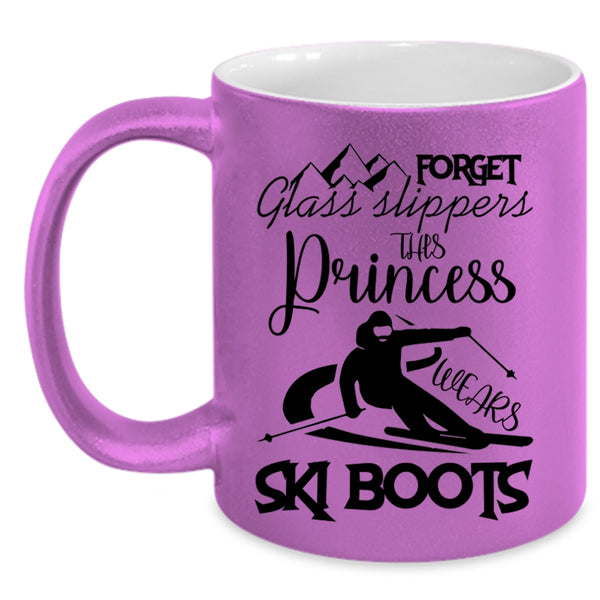 Outdoor Coffee Mug, This Princess Wears Ski Boots Accent Mug