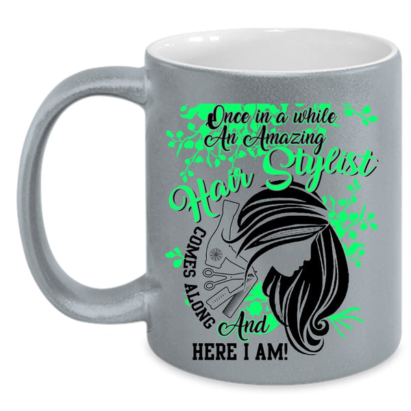 Cute Gift For Hairstylist Coffee Mug, Amazing Hair Stylist Accent Mug