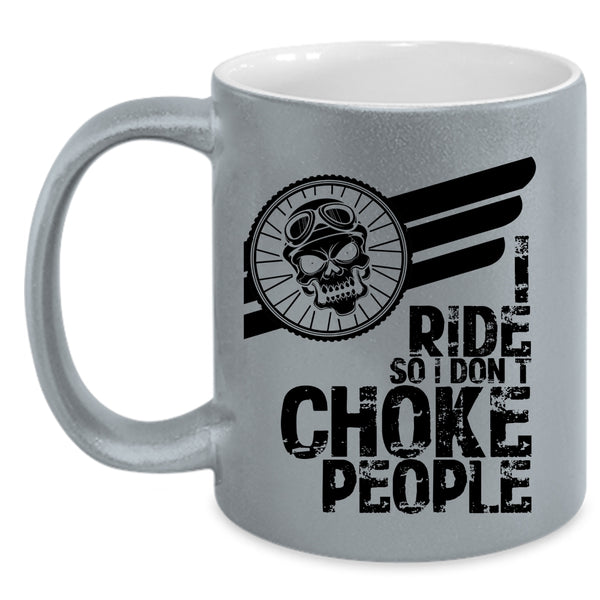 Cool Gift For Equestrians Coffee Mug, I Ride Accent Mug
