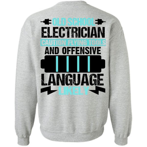 I Love Electrician T Shirt, Old School Electrician Sweatshirt