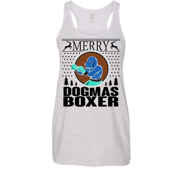 Merry Dogmas Boxer T Shirt, Cool Dog Lover T Shirt, Awesome t-shirts