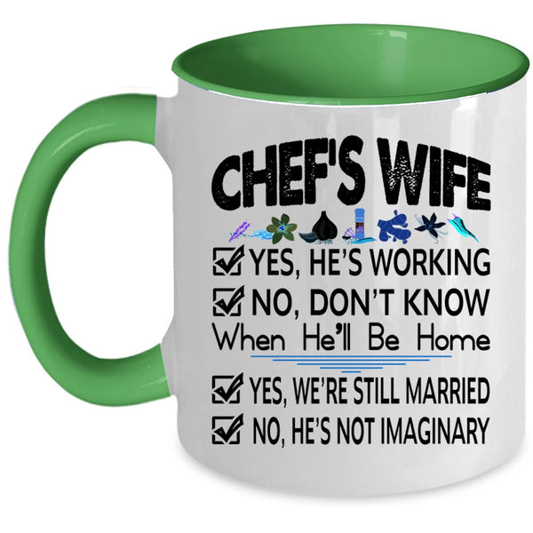 Lovely Gift For Chef's Wife Coffee Mug, Chef's Wife Accent Mug