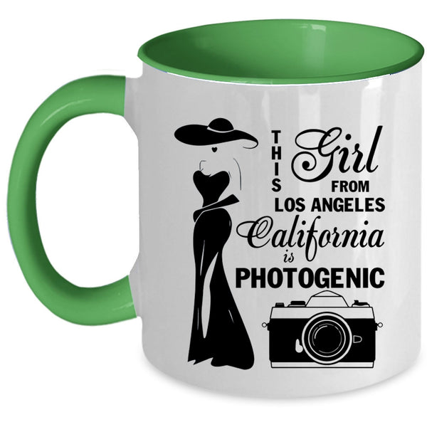 California Is Photogenic Coffee Mug, This Girl From Los Angeles Accent Mug