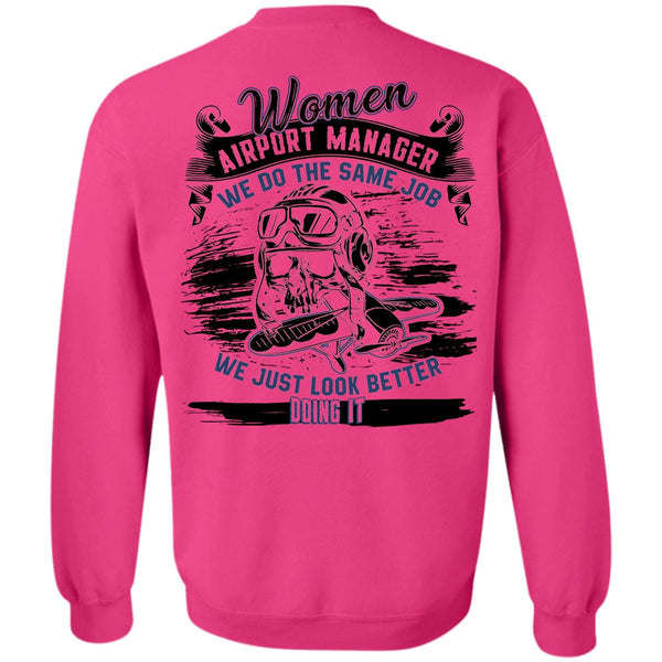 I Love Manager T Shirt, Women Aiport Manager Sweatshirt