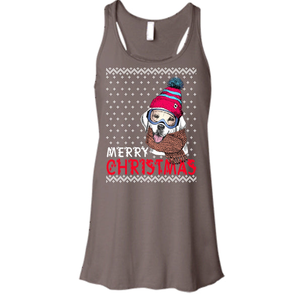 Dog Merry Christmas T Shirt, Coolest Dog Lover Tank Top