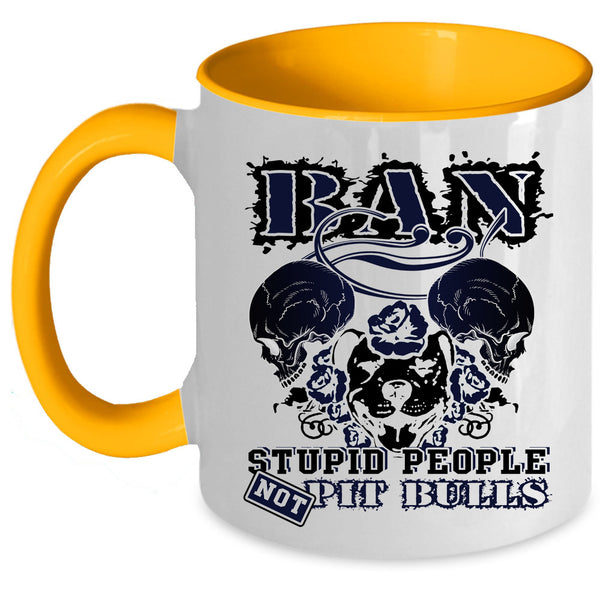 Cute Gift For Dog Lovers Coffee Mug, Awesome Pit Bull Accent Mug