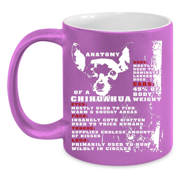 Anatomy Of A Chihuahua Coffee Mug, Cool Dogs Coffee Cup