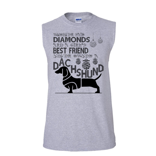A Girl Best Friend T Shirt, Gift For Merry Christmas T Shirt, Awesome t-shirts (Men's Cotton Sleeveless)