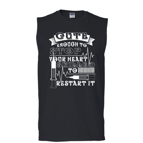 A black t-shirt with the shopify logo