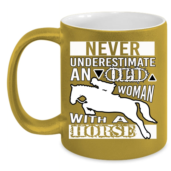 An Old Woman With A Horse Coffee Mug, Awesome Grandmas Coffee Cup