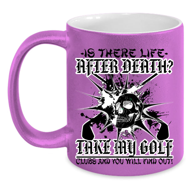 Cool Gift For Golfer Coffee Mug, Take My Golf Clubs Accent Mug