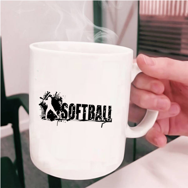 Cool Gift For Softball Player Coffee Mug, Softball Cup